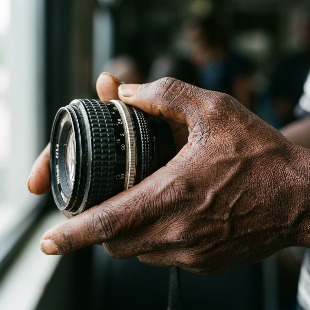 Camera equipment close up
