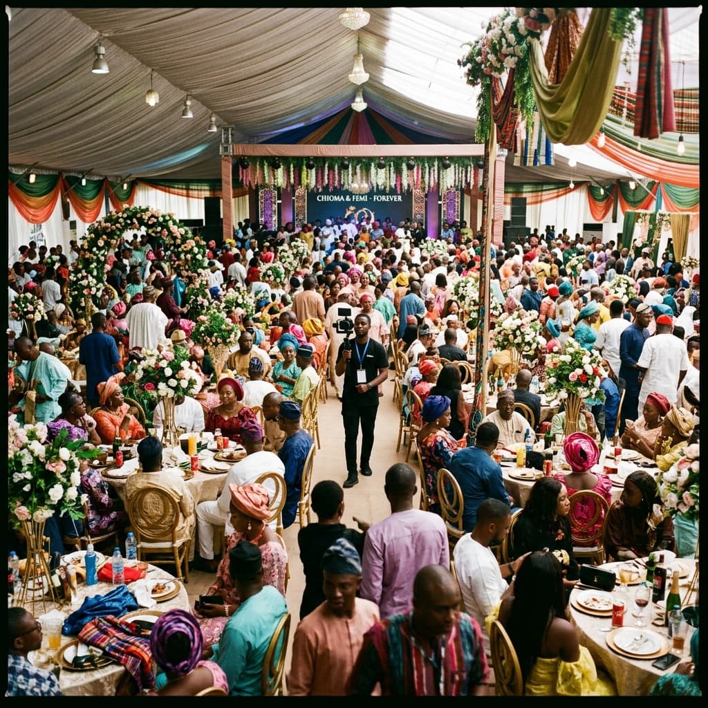 Wedding ceremony coverage with dual camera setup